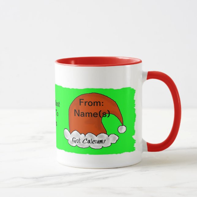 Min mjölk för Santa - barns Customizeable mugg (Höger)