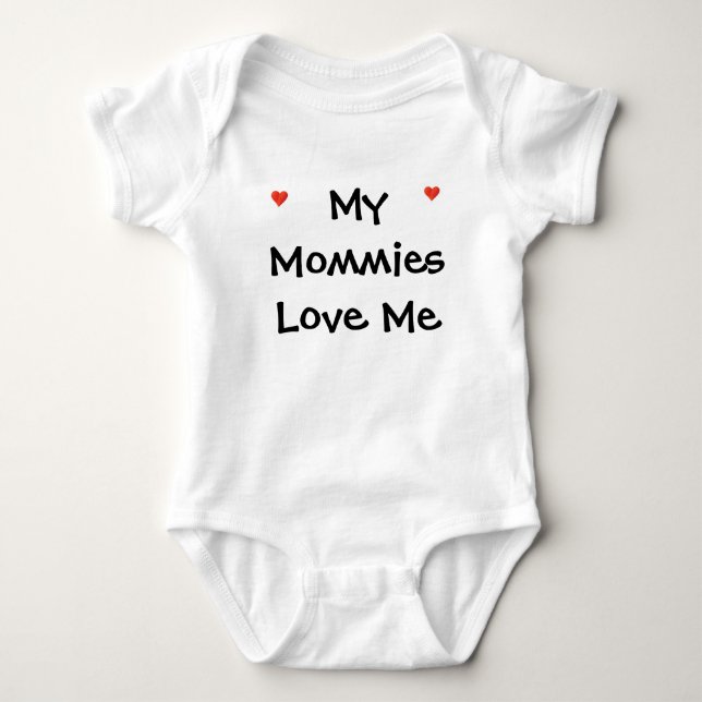 Min Mommies älskar mig Onsie Tee (Framsida)