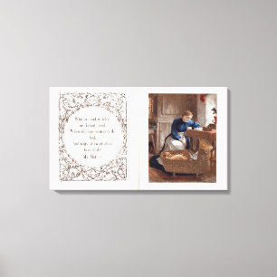 Min Mor, en Dikt av Ann Taylor Canvastryck