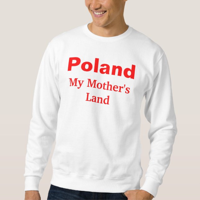 Min mor ES Polen Lång Ärmad Tröja (Framsida)