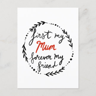 Min mor, min vän helg vykort