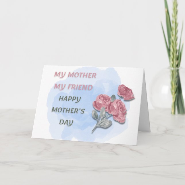 Min mor min vän helgkort (Framsida)