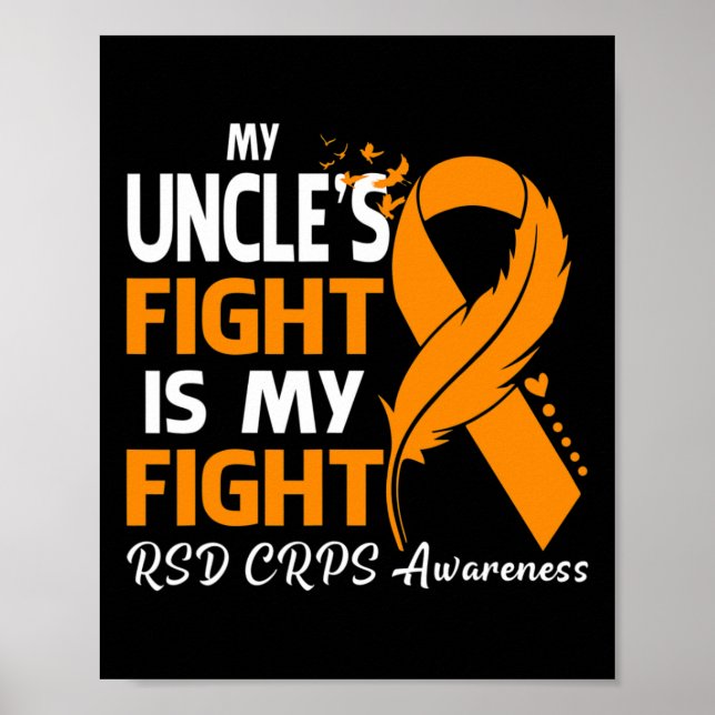 Min morbror kämpar mot min kamp mot RSD Crps Aware Poster (Framsidan)