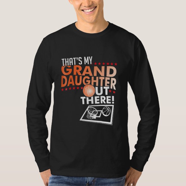 Min mordotter Basketball Grandpa amp.Mormor T Shirt (Framsida)