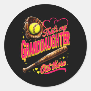 Min mordotter där ute, Softball Grandma Runt Klistermärke