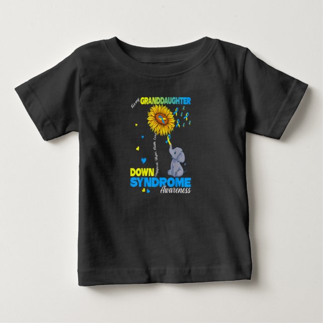 Min mordotter Down Syndrome Awareness Cute Gift T Shirt (Framsida)