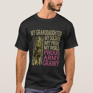 Min mordotter min soldat Hero Proud Army Granny T Shirt