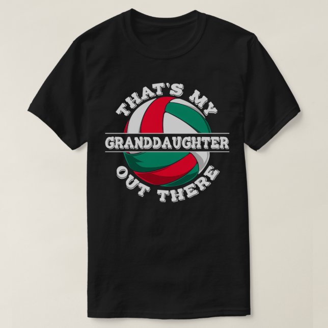 Min mordotter Volleyball-morföräldrar T Shirt (Design framsida)