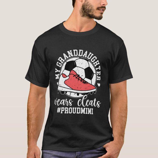 Min mordotters matare Mimi från en fotbollsspelare T Shirt (Framsida)