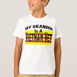 Min morfar är ungar för en Vietnam Vetskjorta T-shirt
