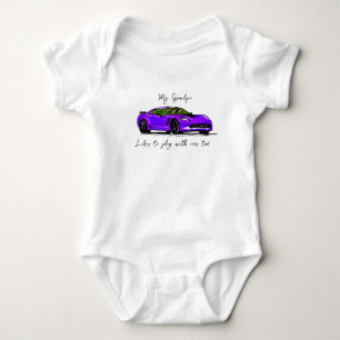 Min morfar gillar att leka med Corvettes C7-Lila T Shirt