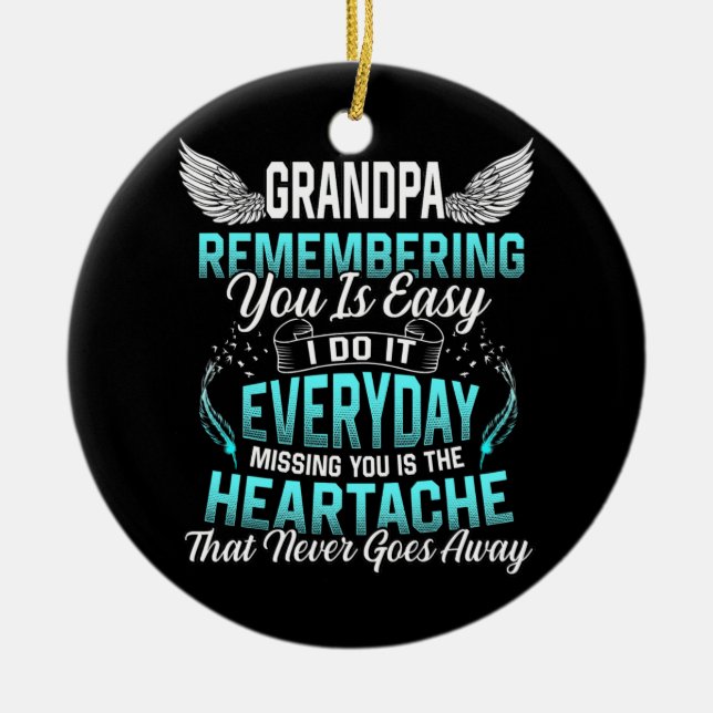 Min morfar minns att du är den julgransprydnad keramik (Framsidan)