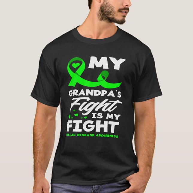 Min morfars kamp är mitt krig mot celiaki t shirt (Framsida)