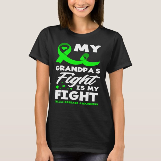 Min morfars kamp är mitt krig mot celiaki t shirt (Framsida)