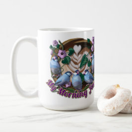 Min morgon JAVA med Java-spparvar Kaffemugg