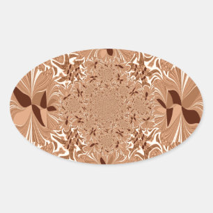 Min morgonkaffe Färg Ovalt Klistermärke