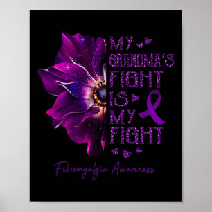 Min mormékamp är min kamp mot Anemone Fibromyalgia Poster