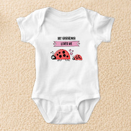 Min mormor älskar mig nyckelpigor rosa t shirt