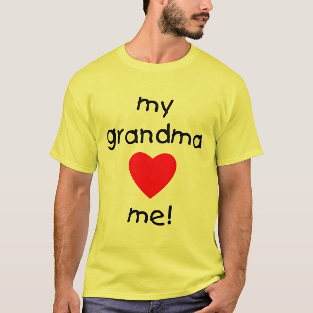 min mormor älskar mig t-shirt (Framsida)