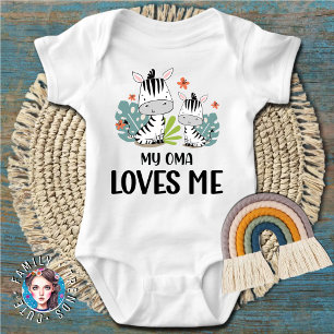 Min mormor älskar mig zebra t shirt