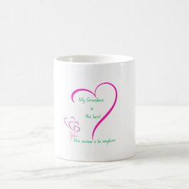 Min mormor är den bästa – hyllning till ett tvåspr kaffemugg