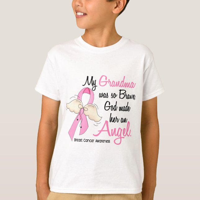 Min mormor är en bröstcancer för ängel 2 tee (Framsida)