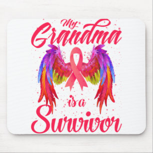 Min mormor är en överlevare Bröstcancer medvetenhe Musmatta