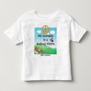 Min mormor är en pensionerad hippie t shirt