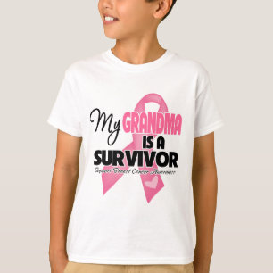 Min mormor är en Survivor - bröstcancer T-shirt