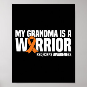 Min mormor är en Warrior Orange Ribbon Rsdcrps Awa Poster