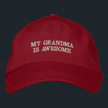 Min mormor är Fantastisk Funny Parody Hat Broderad Keps<br><div class="desc">Den här konstiga parodin säger "min mormor är fantastisk". Underbar för någon till bäran när de besöker sin mormor.</div>