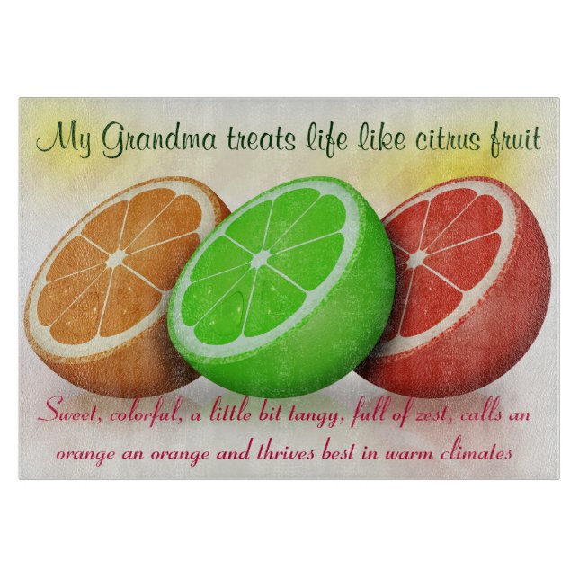 Min mormor är lik citrusfrukt (Framsidan)