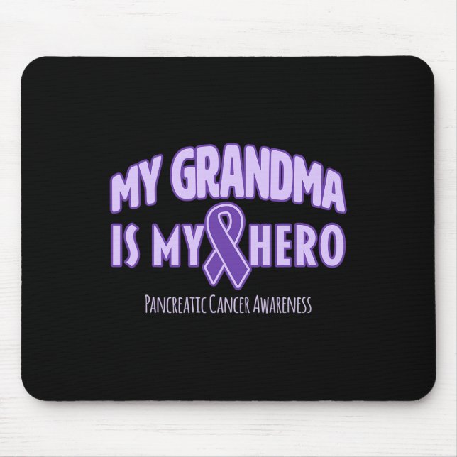Min mormor är min Hero-pankreascancermedvetenhet Musmatta (Framsidan)