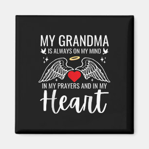 Min mormor Guardian Angel Heaven Memorial Kärlek Magnet