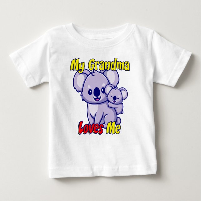 Min mormor Kärlek Me Koala Baby T-Shirt (Framsida)