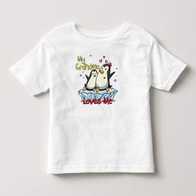 Min mormor Kärlek Me Penguin T Shirt (Framsida)