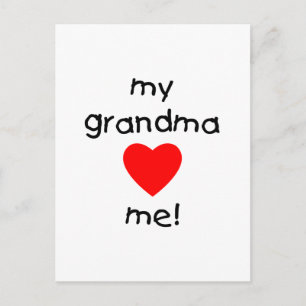 Min mormor kärlek mig vykort