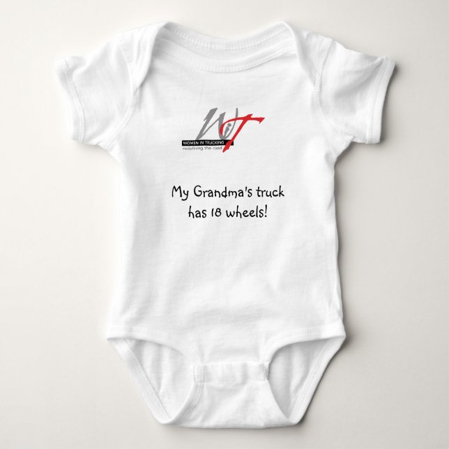 Min mormor lastbil har 18 hjul! tee shirt (Framsida)