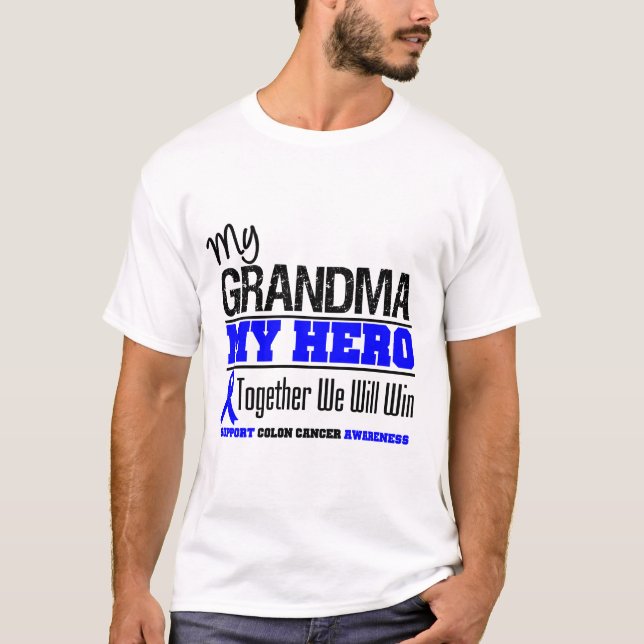 Min mormor, min hjältekoloncancer t-shirt (Framsida)