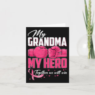 Min mormor mitt Hero tillsammans vi ska vinna brös Kort