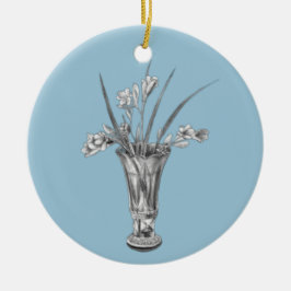 Min mormors Freesias - Julgransprydnad Keramik