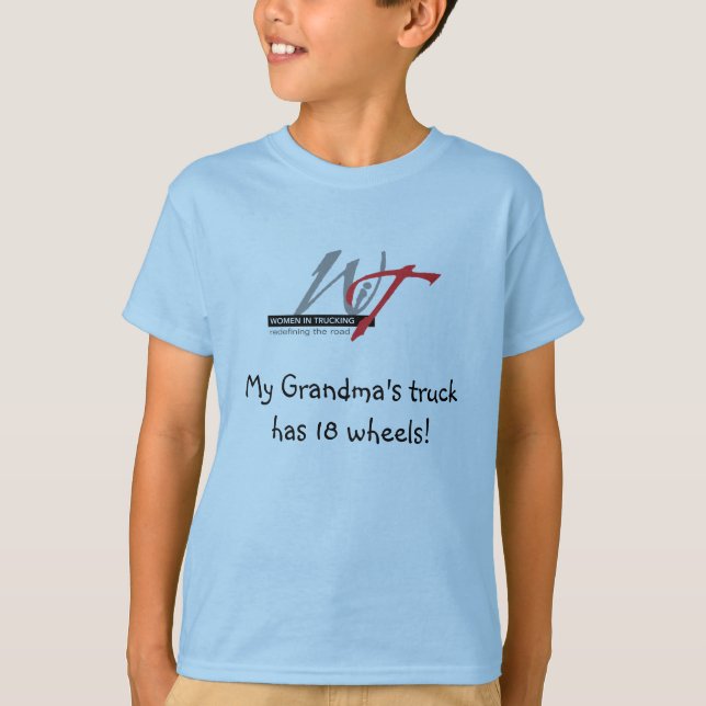 Min mormors lastbil har 18 hjul! tee shirt (Framsida)