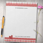Min mormors Recipes Retro-utlagt stort Antecknings Anteckningsblock<br><div class="desc">Anpassa den här söta, återmatade sidformatmallen med namn eller annan text. Skapat i en rosa-röd polka dots och i stället plaid mönster med gott skrivutrymme. Design skrivs ut på hela lakan. Ett ekonomiskt sätt att lägga till sidor i en receptbindare som accepterar 8, 5 x 11 papper. Mindre storlek platta...</div>