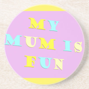 Min Morsa-design med bleken dikt färg blandad Underlägg