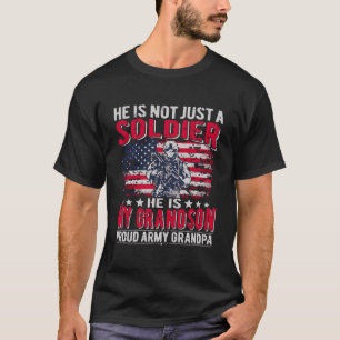 Min morson är soldat Hero Proud Army Grandpa G T Shirt