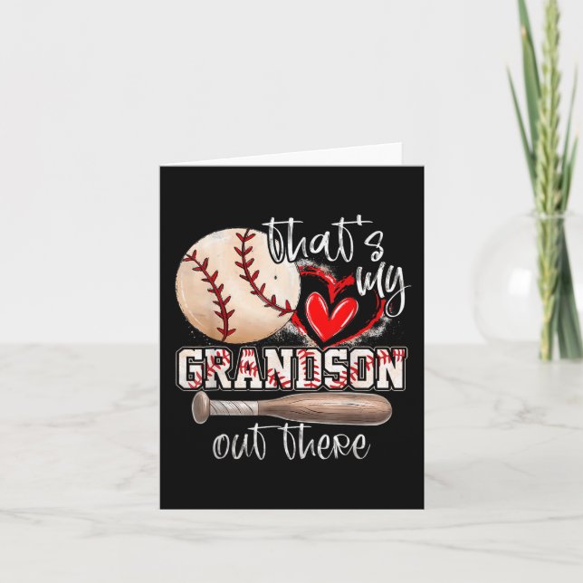 Min morson där ute Baseball Grandma Mothe Kort (Framsida)