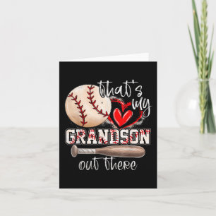 Min morson där ute Baseball Grandma Mothe Kort