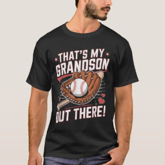 Min morson där ute Baseball Grandma Mothe T Shirt