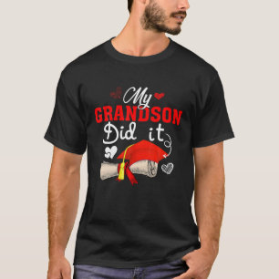 Min morson gjorde det Student Cap Proud Grandson G T Shirt