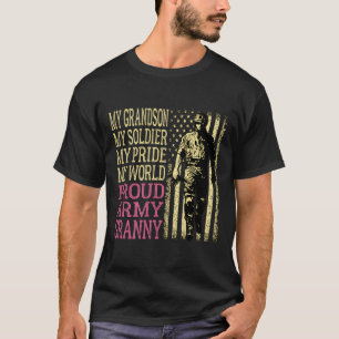 Min morson Min soldat Hero Proud Army Granny Gran T Shirt